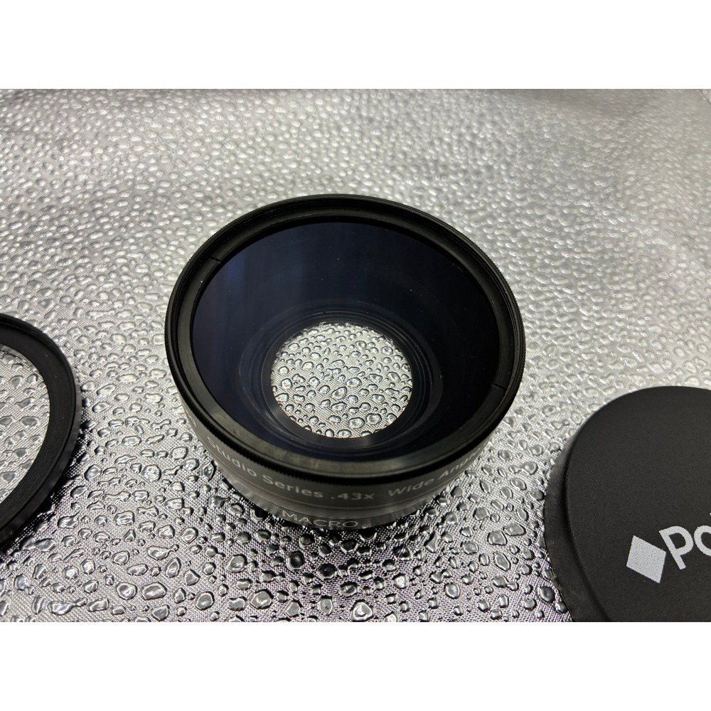 Polaroid Studio Series .43x Wide Angle Macro Lens 52mm with 58mm Adapter Black - Picture 3 of 8